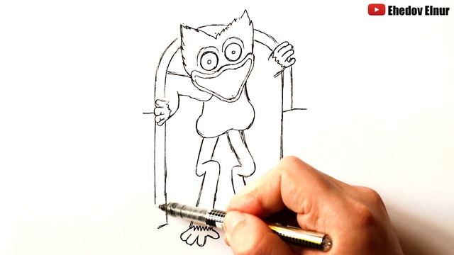 Как нарисовать Хаги Ваги из игры смотреть онлайн