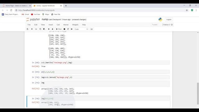 Indexing Slicing and Itrating numpy array Python смотреть онлайн
