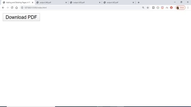 jsPDF Add Page and Delete Page in PDF Document | jsPDF Example | jsPDF Tutorial смотреть онлайн