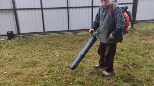 Воздуходувка Daewoo Dabl 760 первый запуск