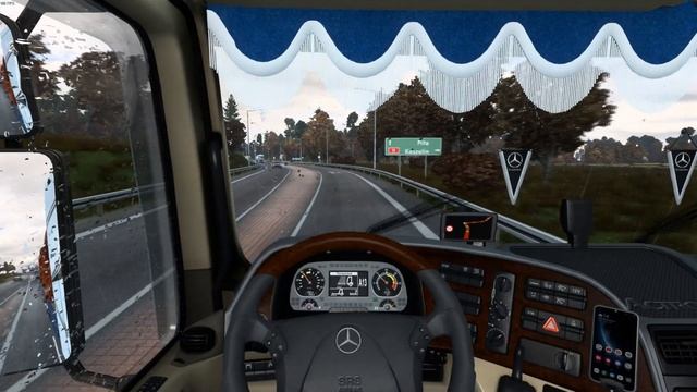 [ ETS 2 1.46 ] ACTROS MP3 REAL ENGINE SOUND V8 | REALISITIC DRIVING смотреть онлайн
