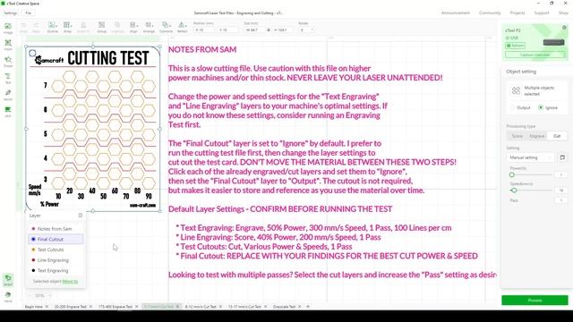 The ONLY Test File Your xTool will Need | xTool Creative Space | xTool P2, D1, D1 Pro, M1, F1, S1 смотреть онлайн