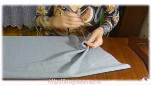 Пошив прямой юбки. Урок 2. Раскрой на ткани, сметывание, прострочка