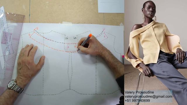 моделируем блузку modelado de blusa #курсыкройкиишитья #diseñodemodas #валерийпрокудиншитьё смотреть онлайн