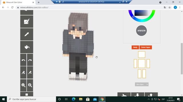 ? Como CAMBIAR SKIN Minecraft TLauncher 1.17.1 | Crear y poner SKIN PERSONALIZADA ✅ смотреть онлайн