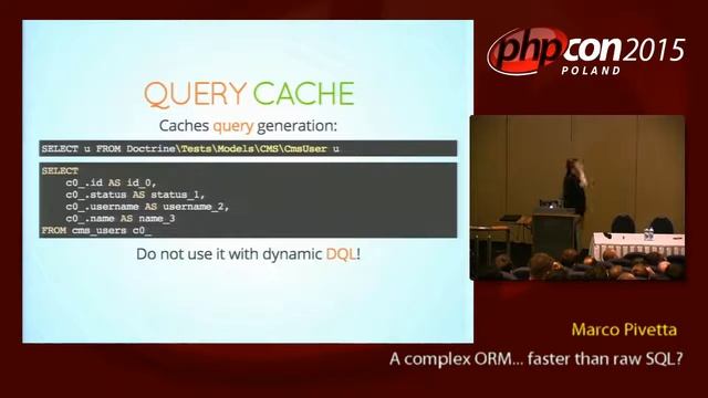Marco Pivetta: A complex ORM... faster than raw SQL? смотреть онлайн