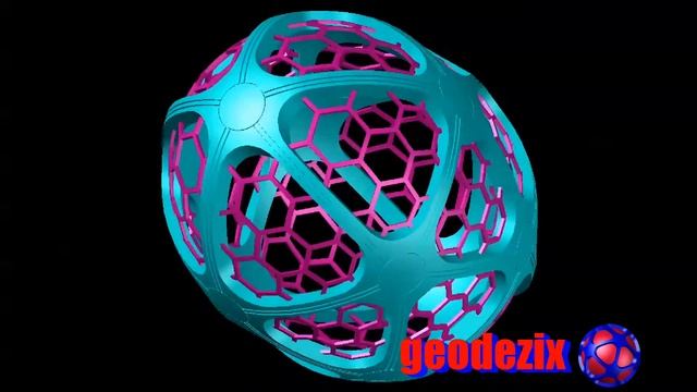 Geodesic Ellipsoid Isocahedron 4 Inch