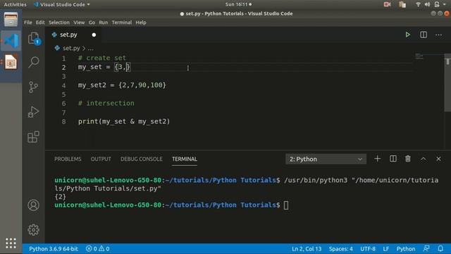 Python Tutorial - Set | Python Programming Tutorial for Beginners in Marathi смотреть онлайн