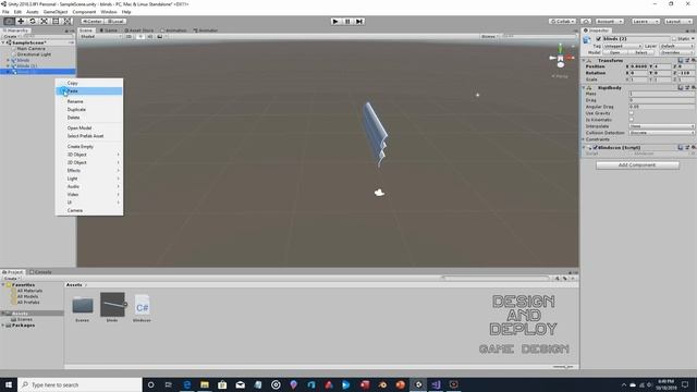 Unity 2018 - Angular Velocity Tutorial - Opening and Closing Blinds Demo смотреть онлайн
