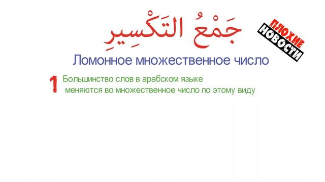 Грамматика Арабского языка УРОК № 7 Ломонное и Женское множественное число (2 ЧАСТЬ ) смотреть онлайн