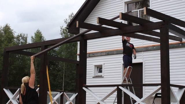 КРЫША ДЛЯ ТЕРРАСЫ СВОИМИ РУКАМИ смотреть онлайн