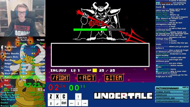 Undertale True Pacifist Speedrun in 1:27:18 смотреть онлайн