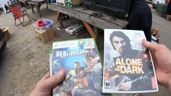 Flea Market Flippin' - ? $5 Consoles & LOTS of Games ?  - Live Video Game Hunting