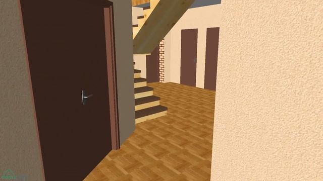 Типовой двухэтажный дом с сауной с гаражом E-109-ТП смотреть онлайн