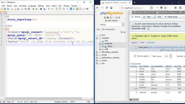 Connect MySql DataBase And List Entires In The PHP Language @sadikemrah смотреть онлайн