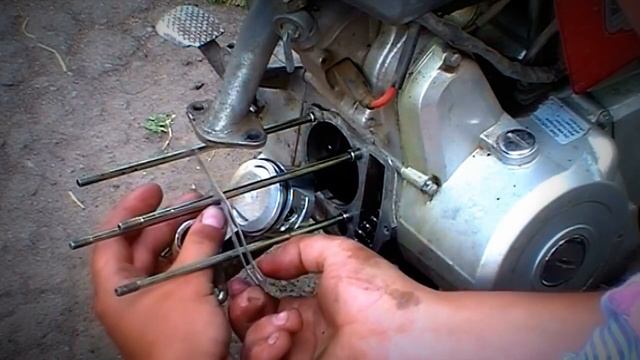 Замена поршневой на мопеде Alpha/Delta. смотреть онлайн