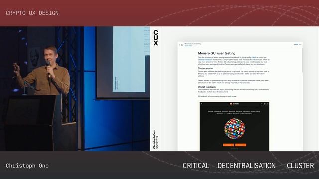 Critical Decentralisation Cluster 36c3 - Crypto UX Design (Christoph Ono) смотреть онлайн