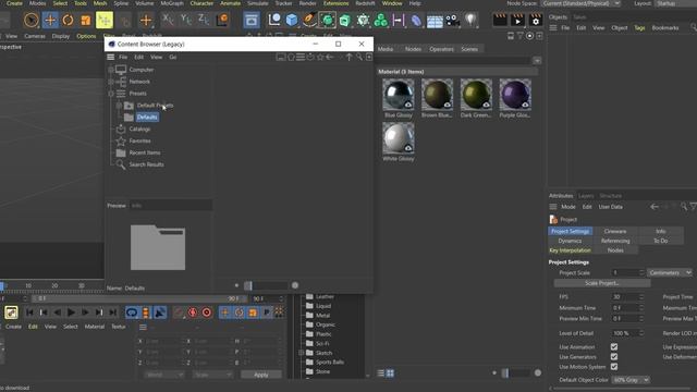 Как добавить библиотеки .lib4d материалов Octane Render в Asset Browser Cinema 4D S24 смотреть онлайн
