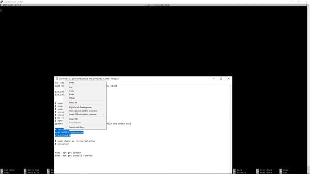 CARA INSTALASI DAN KONFIGURASI VNC SERVER DI UBUNTU 18.04 смотреть онлайн