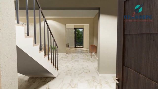 Трехэтажный дом в стиле хай-тек с эксплуатируемой кровлей, бассейном и подвалом Планнерс 279 435 3П смотреть онлайн