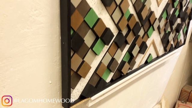 Как сделать самому дизайнерское панно из дерева? Проекты от LagomHomeWood. Залипательное видео ;) смотреть онлайн