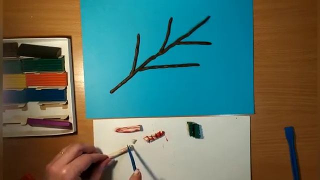 Лепка (пластилинография) "Цветущая ветка яблони" (5-6 лет) смотреть онлайн