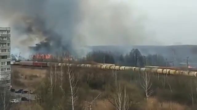 Ликино Дулёво Пожар за жд линией смотреть онлайн