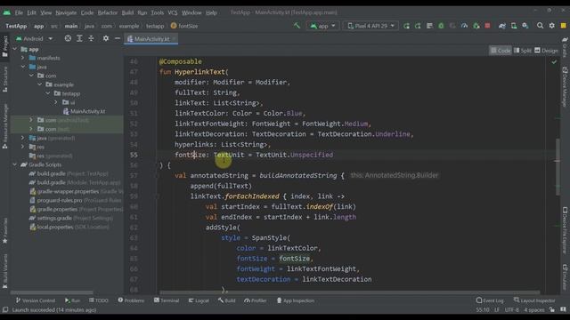 Add a Hyperlink within a Text using Jetpack Compose | Android Studio Tutorial смотреть онлайн