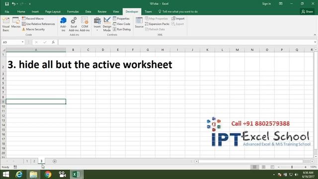 Hide All Active Sheet in VBA Macros Programming with Sujeet Kumar смотреть онлайн