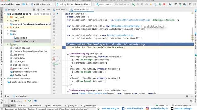 Flutter firebase push notifications | Source code in Description | flutter coding смотреть онлайн