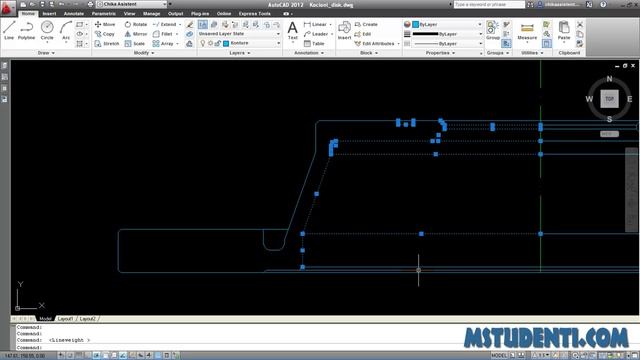 21. AutoCAD 2012 TS - Mirror - chikaasistent.com смотреть онлайн