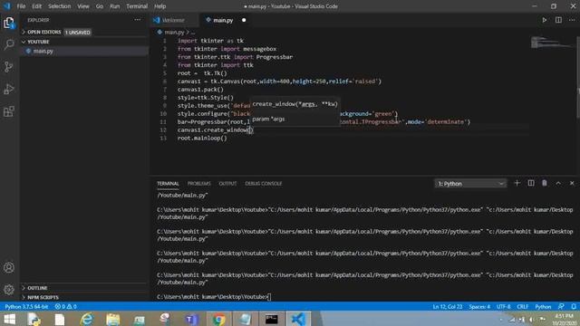 Youtube Downloader | Python | Tkinter | Pytube (Part-1/2) смотреть онлайн