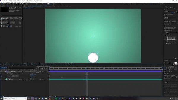 After Effects Tutorial - Inertia Bounce & Bounce Back Expressions