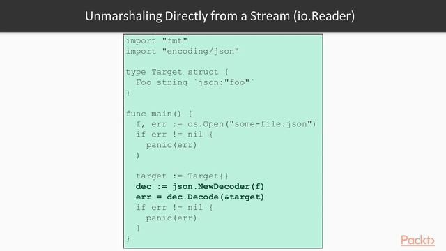 Go Application Development – Tips, Tricks, and Techniques: Encoding and Decoding | packtpub.com смотреть онлайн