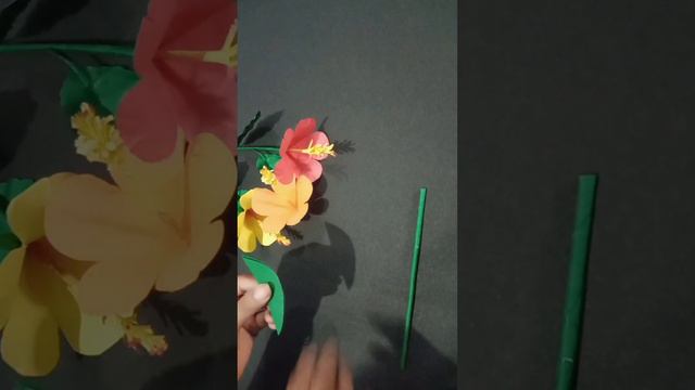 Hibiscus paper flower🌺#diy paper craft #origami flower #Jinaidealpapercraft.. смотреть онлайн
