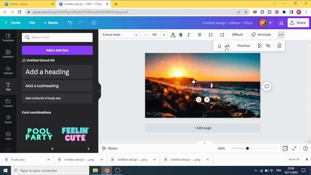 Grunge Text Effect in Canva смотреть онлайн