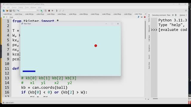 Python: TKinter: Игра Ping-Pong (Часть 1) смотреть онлайн