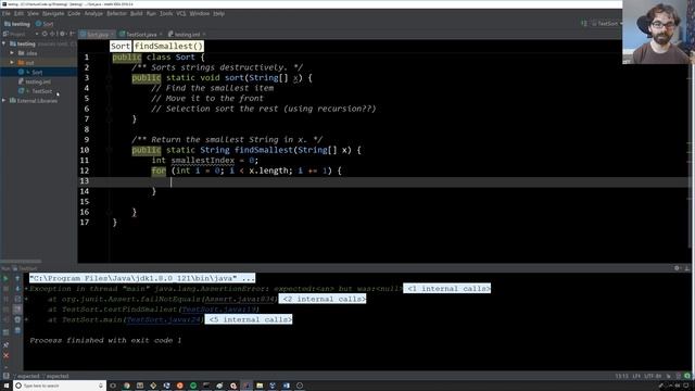 [Testing, Video 5] Find Smallest and the Glory of Stack Overflow смотреть онлайн