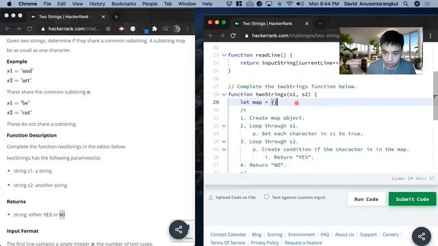 How to Solve "Two Strings" on HackerRank? - Javascript Hashmaps смотреть онлайн