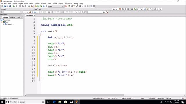 Codeblocks C++ - Tutorial #2 - Operatii cu numere смотреть онлайн