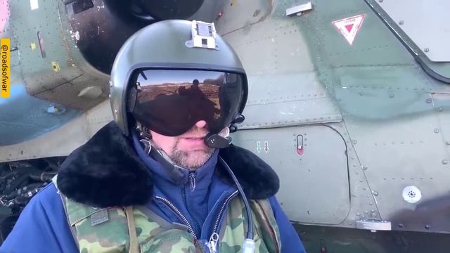 Кадры уничтожения ротно-опорного пункта националистов и интервью с командиром вертолета Ка-52. смотреть онлайн