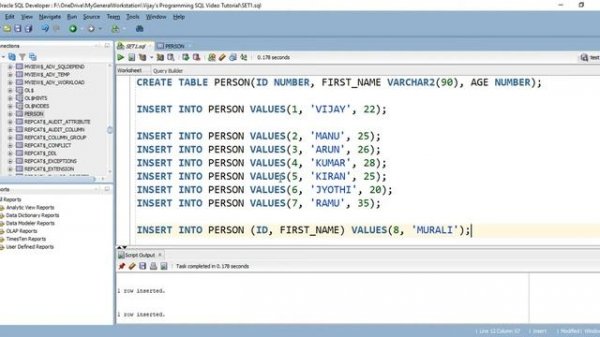 SQL With Oracle Database Tutorial #6 | Inserting Values only to the Specified Columns