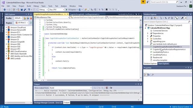 Authenticating Serverless ASP.NET Core Web APP Using Amazon Cognito смотреть онлайн