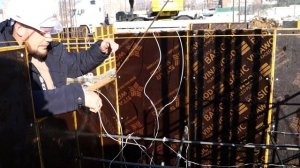 Зимний прогрев бетона с помощью трансформатора и стального провода ПНСВ-1,2