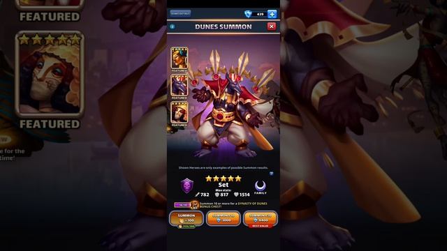 Empires & Puzzles 25 Dunes Summon смотреть онлайн