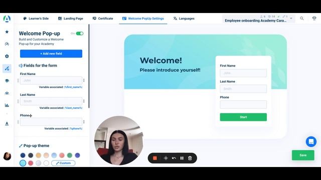 AcademyOcean LMS: Как визуально настроить Welcome Pop-up? смотреть онлайн