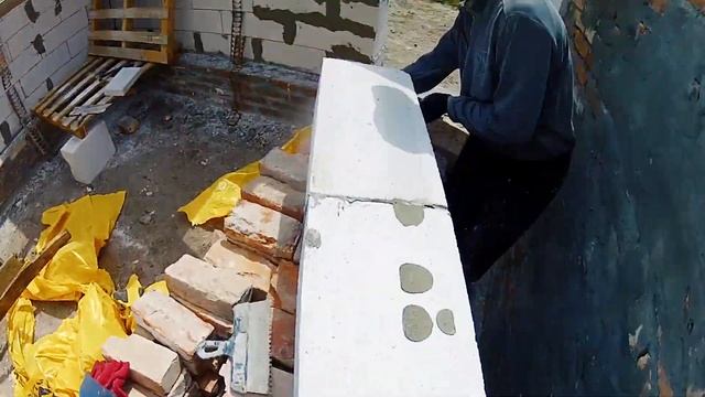 Строим дом своими руками,часть 2,Кладка газобетона,Ложим газобетон своими руками,стройка,Прикол смотреть онлайн