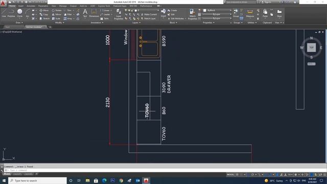 How To Make kitchen in Autocad (Kitchen Model-7) смотреть онлайн