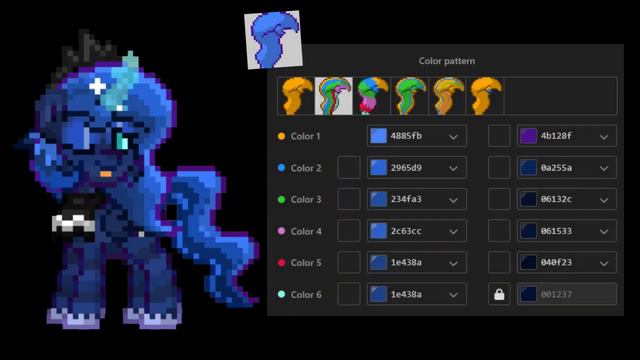 How To Make Princess Luna In Pony Town Tutorial - From My Little Pony (FiM) смотреть онлайн