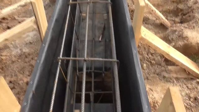 Укладка каркаса в опалубку фундамента смотреть онлайн